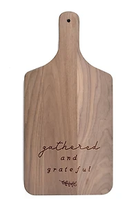 Gathered and Grateful 8" x 17" Walnut Paddle Cutting Board