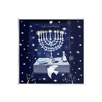 Stupell Industries Light & Peace Menorah Wall Art