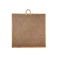 8" x 8" White Plaque with Brown Frame by Make Market®