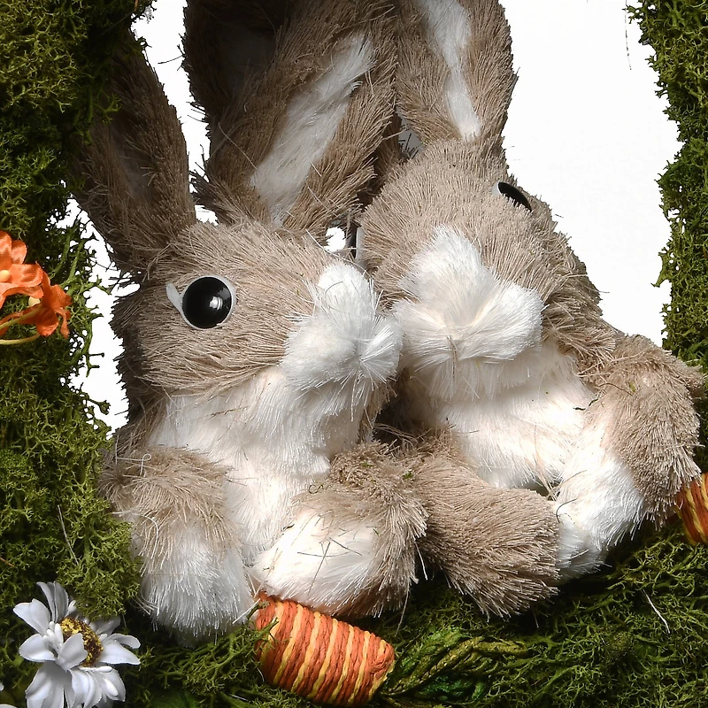 15" Wreath with Rabbits