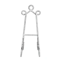 14" Gray Metal Traditional Easel