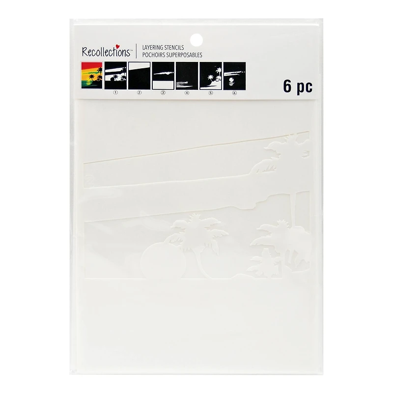 Beach Sunset Layering Stencils by Recollections™