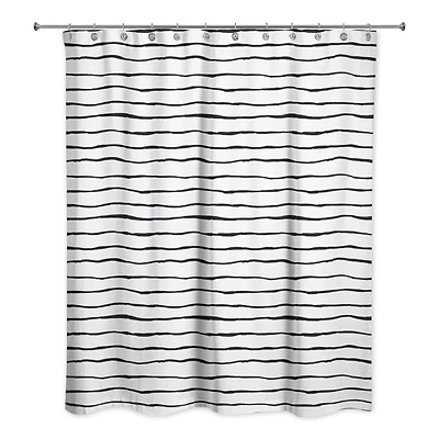 Painted Stripes 71" x 74" Shower Curtain
