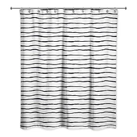 Painted Stripes 71" x 74" Shower Curtain