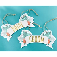 Kate Aspen® Tropical Chic Bride & Groom Chair Signs