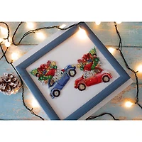 Luca-s The Gift Car Plastic Canvas Counted Cross Stitch Kit
