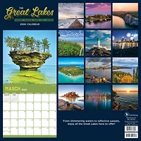 TF Publishing 2024 Great Lakes Wall Calendar