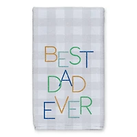 Best Dad Ever Check Towel Set