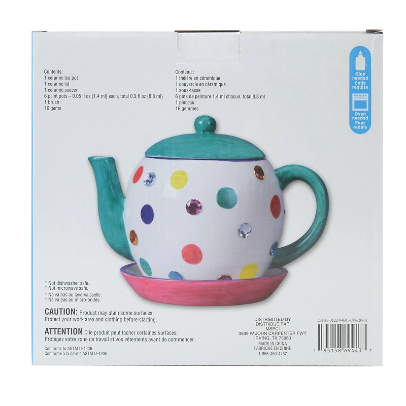 Ceramic Tea Pot Craft Kit by Creatology™