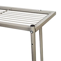 Honey Can Do 25" Steel Wall-Mounted Bathroom Towel Holder with Shelf