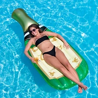 94" Green & Gold Champagne Bottle Swimming Pool Float