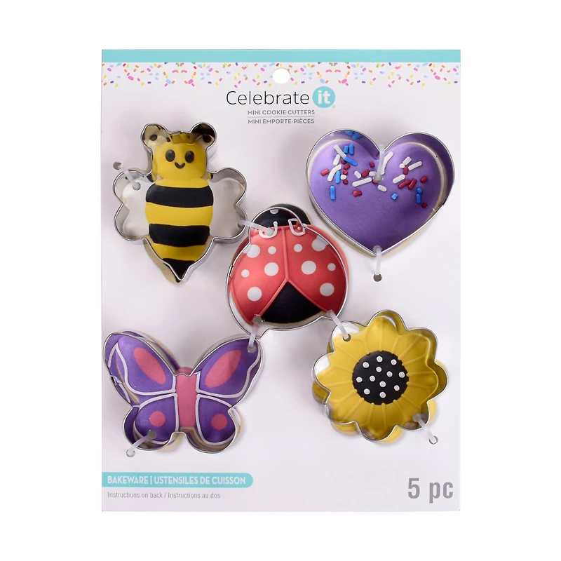 Garden Stainless Steel Mini Cookie Cutter Set by Celebrate It®