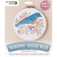 Leisure Arts® 6" Blue Bird Embroidery Kit