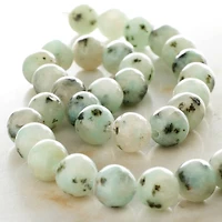 White Kiwi Stone Round Beads, 8mm by Bead Landing™