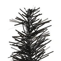 3ft. Unlit Black Tinsel Artificial Christmas Tree