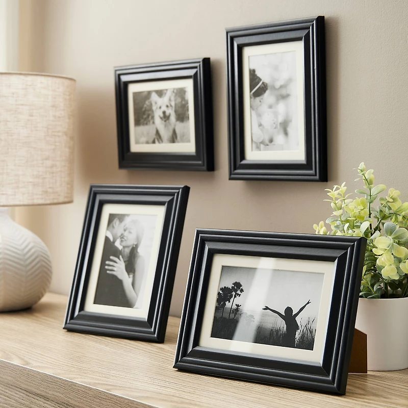 5 Pack Lifestyles Black Frame with Mat  by Studio Decor®