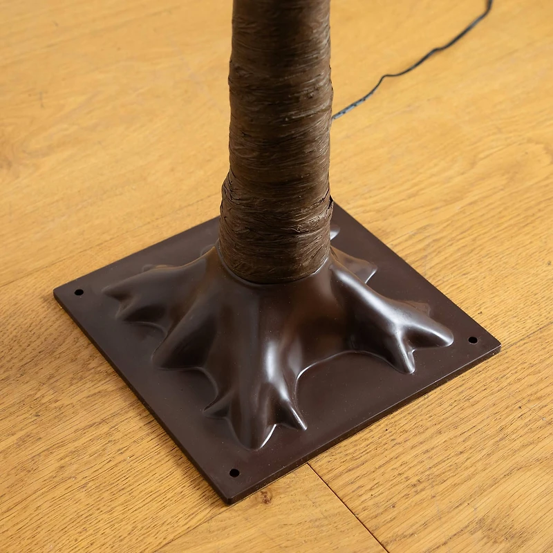 5ft. Pre-Lit Minimalist Autumn Maple Artificial Fall Tree with 96 LED Warm White & Orange Pumpkin Shaped Lights