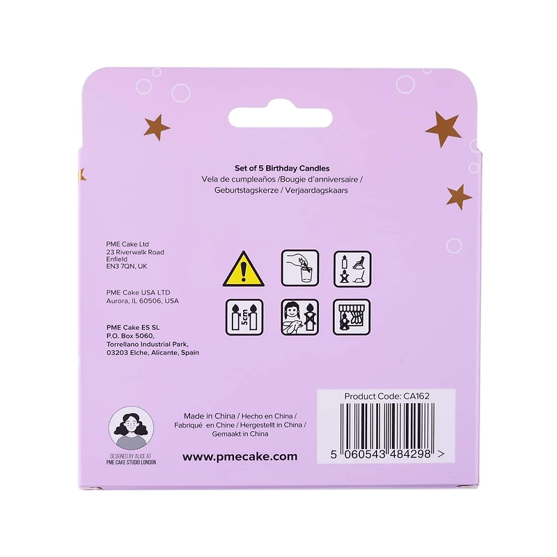 PME Party® Champagne Birthday Candle Set