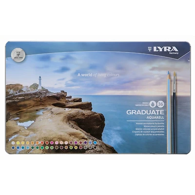 Lyra Graduate Aquarell 36 Color Watercolor Pencil Set