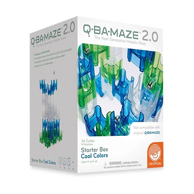 Q-BA-MAZE 2.0 Starter Box - Cool Colors: 50 Pcs