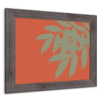 Light Green Leaf Western Framed Print