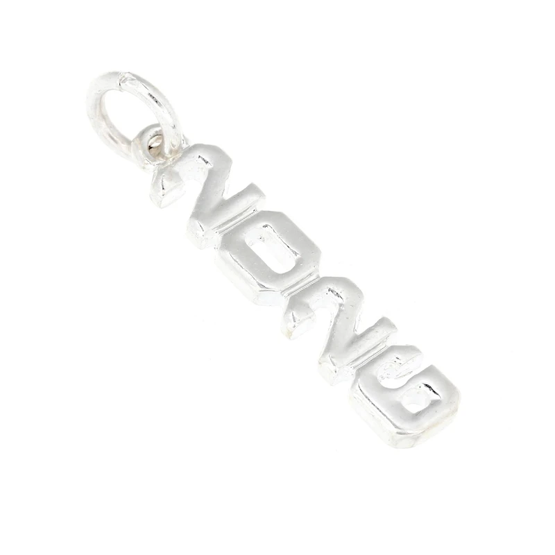 12 Pack: Silver Plated Year Charm by Bead Landing™
