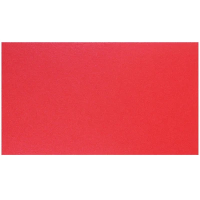 JAM Paper 2" x 3.5" Jupiter Red Stardream Blank Flat Note Cards, 100ct.