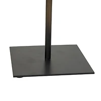 12" Light Blue Polystone Coral Textured Sculpture with Bronze Stand