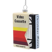 4.25" Christmas Movies VHS Tape Glass Ornament by Ashland®