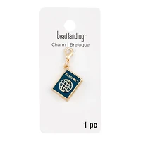 Dark Blue Passport Charm by Bead Landing™