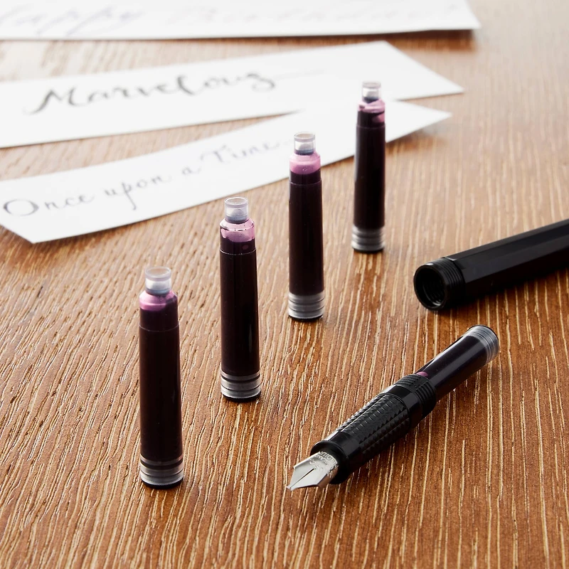 12 Packs: 10 ct. (120 total) Speedball® Calligraphy Fountain Pen Cartridges Black Ink