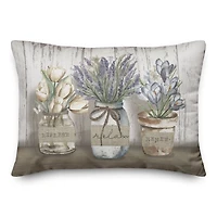 Bath Florals 20" x 14" Indoor/Outdoor Pillow