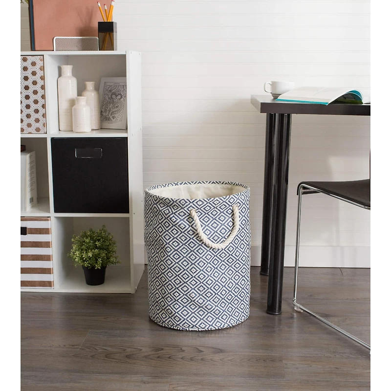 DII® Large Round Geo Diamond Paper Bin