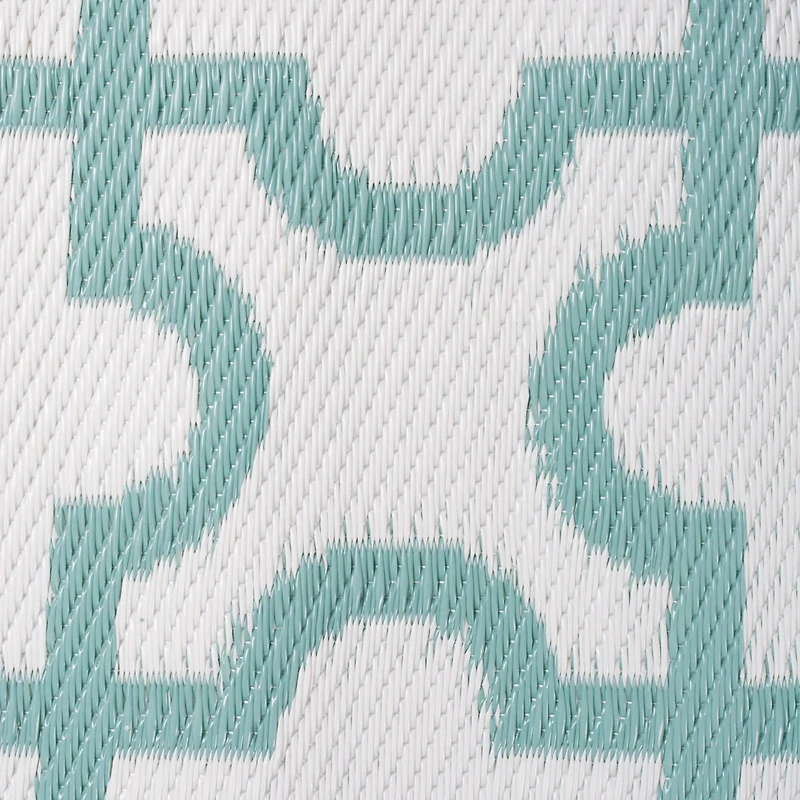 DII® Aqua Lattice Outdoor Rug, 4ft. x 6ft.