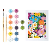 Flower Collage Paint-by-Number Framed Mini Kit by Artist's Loft®