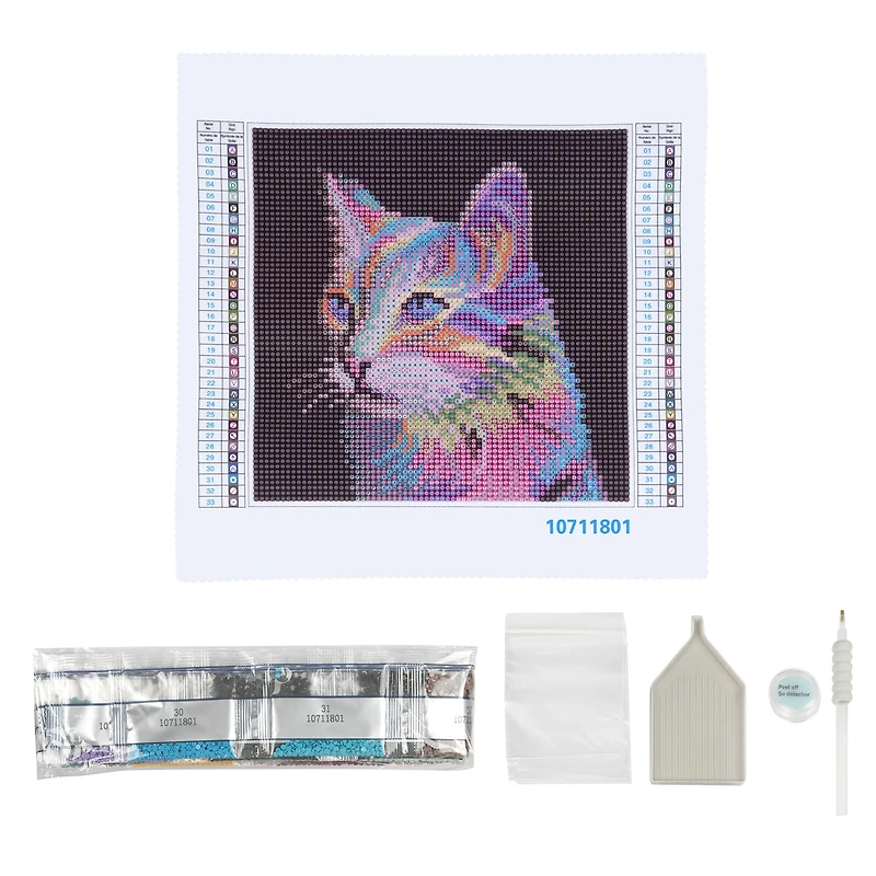 Rainbow Cat Painting Diamond Art by Make Market®