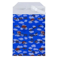 JAM Paper 6.25" x 7.875" Blue Santa Peel & Seal Closure Foil Envelopes, 100ct.