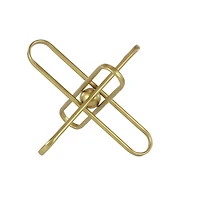 CosmoLiving by Cosmopolitan Gold Metal Modern Geometric Sculpture Set