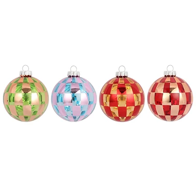 Assorted 3" Plaid Glass Ball Ornament by Ashland®, 1pc.
