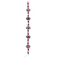 Fuchsia Lampwork Glass Dot Rondelle Beads by Bead Landing™