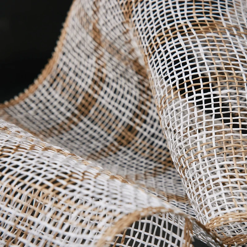 10" x 19ft. Natural & White Window Poly Burlap Mesh by Celebrate It™