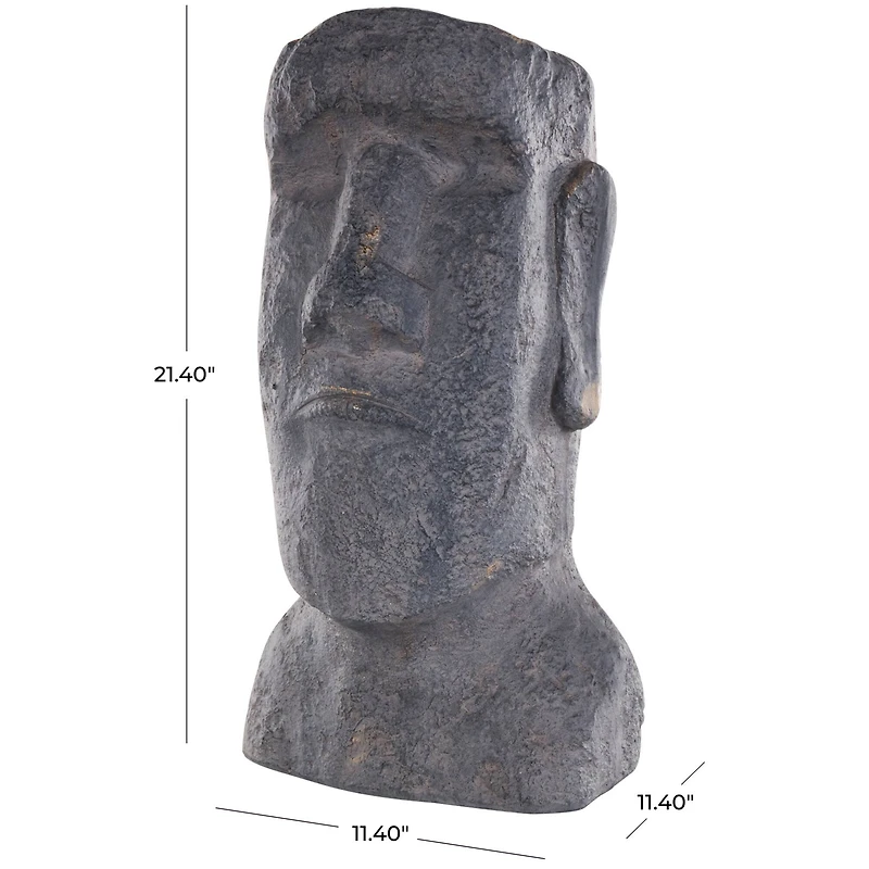 Distressed Island Head Planter