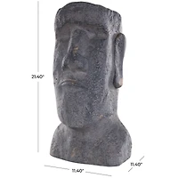 Distressed Island Head Planter