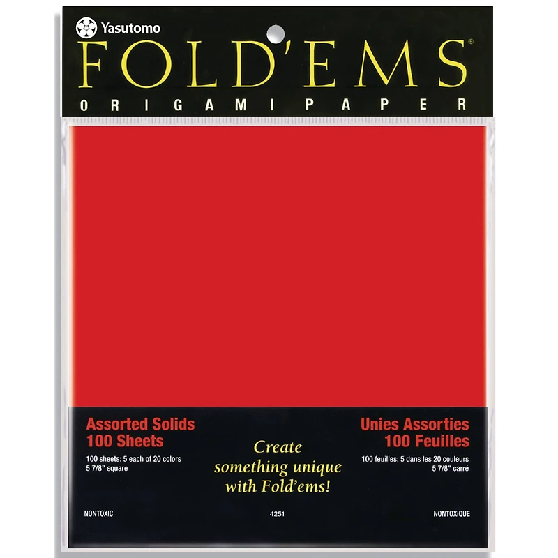 Yasutomo 6'' Traditional Origami Paper, 100 Sheets