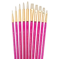 Royal & Langnickel® White Bristle 10 Piece Brush Set