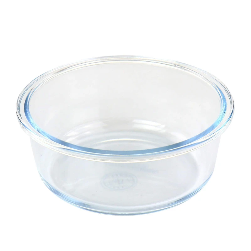Martha Stewart Round Glass Food Storage Container with Locking Lid