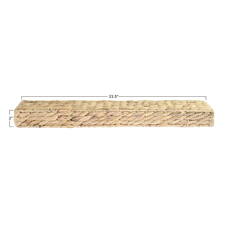 Hello Honey® 23.5" Handwoven Water Hyacinth Wall Shelf