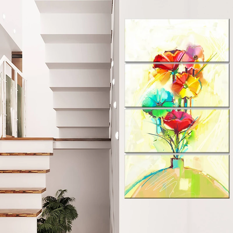 Designart - Spring Flowers Bouquet in a Vase