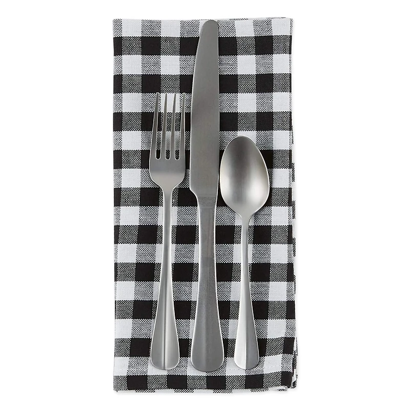 DII® Black & White Gingham Napkin, 4ct.