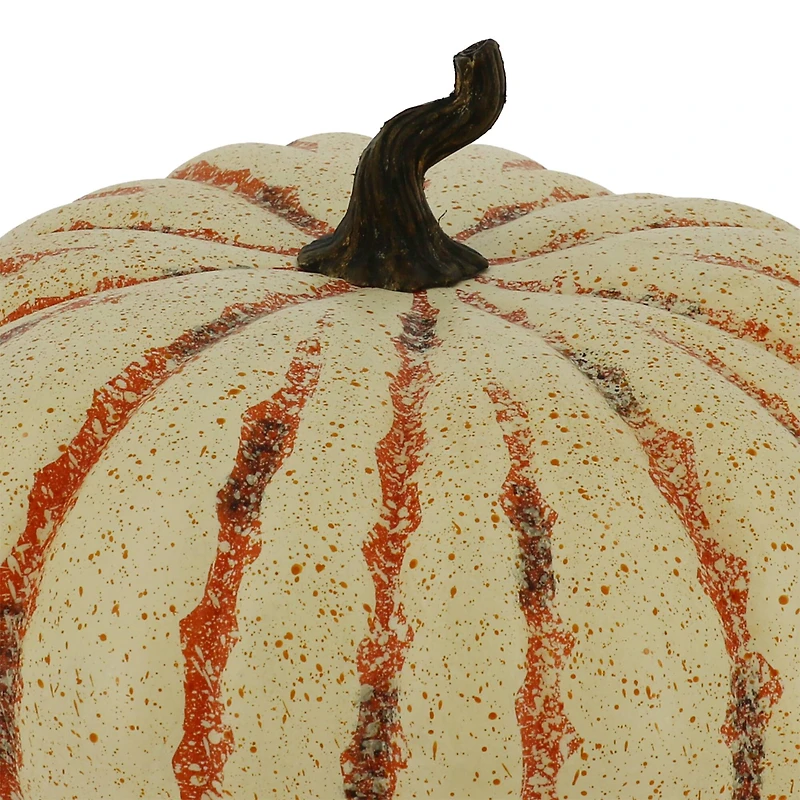 17" Cream & Orange Pumpkin by Ashland®